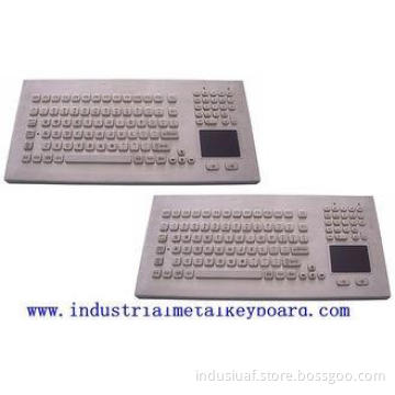 Panel Mount Industrial Keyboard With Trackball , Function K